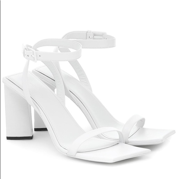 Balenciaga Moon Square Toe Sandal 90’s Aesthetic Size 38 EU / 8 US White - Picture 2 of 10